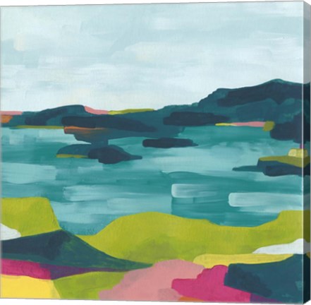 Framed Kaleidoscope Coast I Print