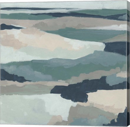 Framed Blue Vista I Print