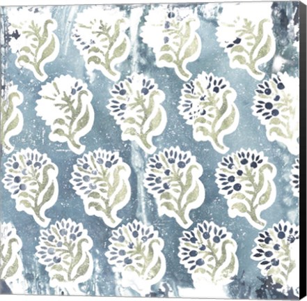 Framed Flower Stone Tile II Print