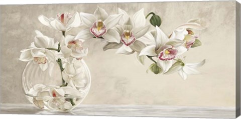 Framed Orchid Arrangement I Print