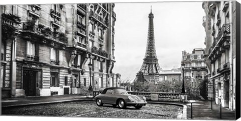 Framed Roadster in Paris Print