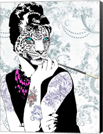 Framed Smoking Diva Print