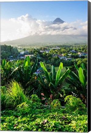 Framed View From The Daraga Church On The Mount Mayon Volcano, Philippines Print