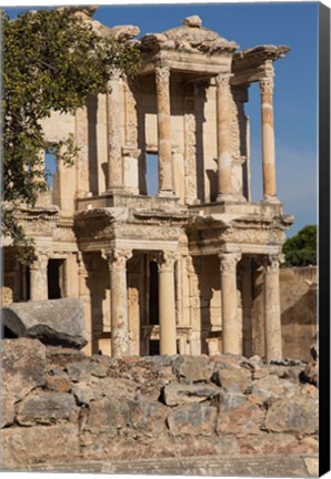 Framed Turkey, Izmir, Kusadasi, Ephesus The Library Of Ephesus Print