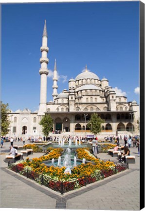 Framed Turkey, Istanbul The Exterior Of Yeni Cami Mosque Print