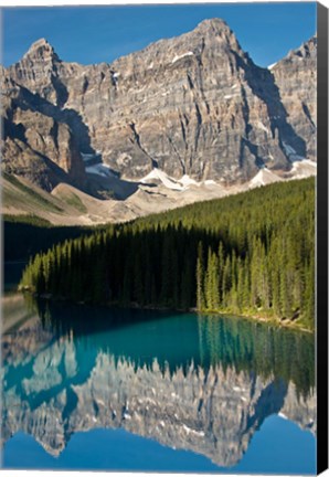 Framed Morning, Moraine Lake, Reflection, Canadian Rockies, Alberta, Canada Print