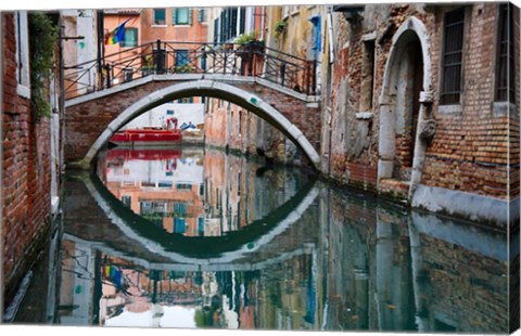 Framed Italy, Venice, Canal Print