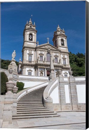 Framed Portugal, Braga, Tenoes, Portuguese Pilgrimage Site, Good Jesus Of The Mount Print