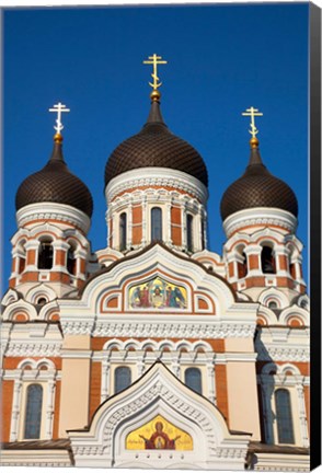 Framed Estonia, Tallinn View Of Alexander Nevsky Cathedral Print