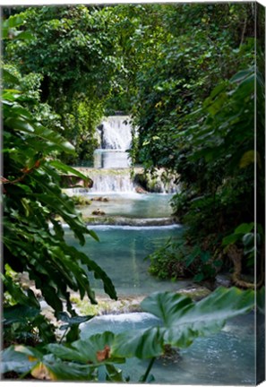 Framed Mele-Maat Cascades In Port Vila, Island Of Efate, Vanuatu Print