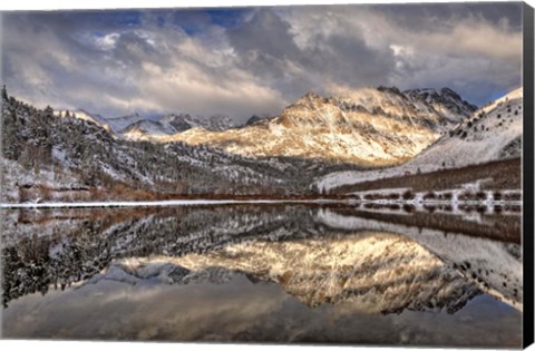 Framed California, Sierra Nevada Range Spring Snow At North Lake 1 Print