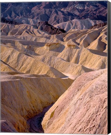 Framed California, Death Valley NP, At Zabriskie Point Print