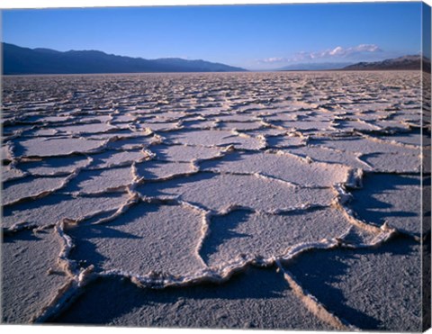 Framed Patternson Floor Of Death Valley National Park, California Print