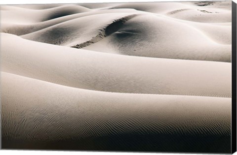 Framed California, Valley Dunes (BW) Print