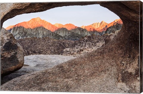 Framed California, Alabama Hills, Mobius Arch Print