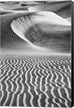 Framed California&#39;s Valley Dunes (BW) Print
