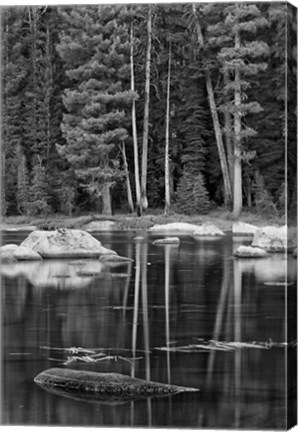 Framed California, Sierra Lake (BW) Print