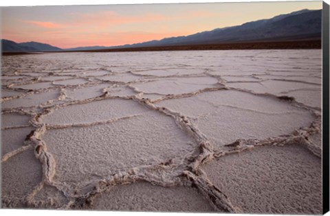 Framed California, Death Valley Salt Flats Print