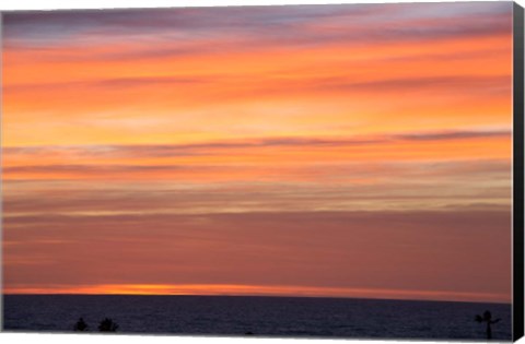 Framed California, Sunset, Pacific Ocean Print