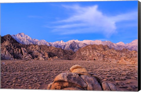 Framed Mount Whitney, Lone Pine, California Print