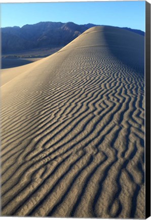 Framed Mesquite Dunes, Death Valley Np, California Print