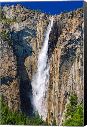 Framed Ribbon Falls, California Print