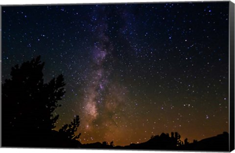 Framed Milky Way Above Dusy Basin, Kings Canyon National Park Print