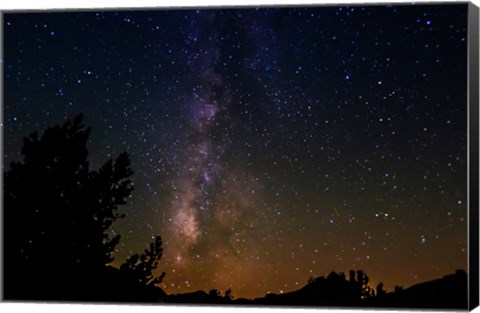 Framed Milky Way Above Dusy Basin, Kings Canyon National Park Print