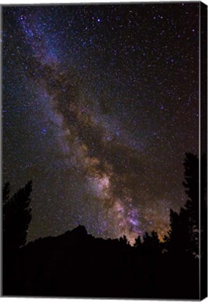 Framed Milky Way Over The Palisades Print
