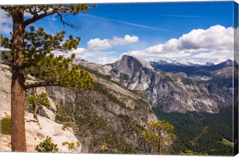 Framed Half Dome From Yosemite Point Print