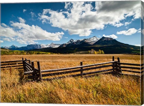 Framed Dallas Divide, Last Dollar Ranch, Colorado Print