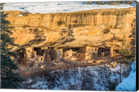 Framed Spruce Tree House, Mesa Verde National Park Print