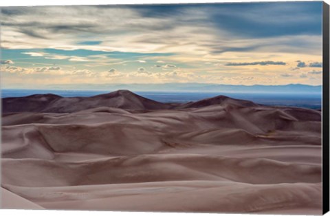 Framed Great Sand Dunes National Park And Sangre Cristo Mountains, Colorado Print