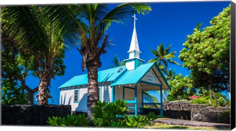 Framed St Peter&#39;s Catholic Church, Kailua-Kona, Hawaii Print