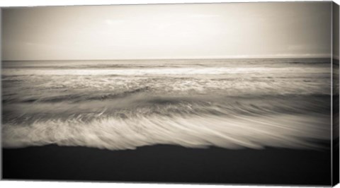 Framed Waipio Valley Beach, Hamakua Coast, Hawaii Print