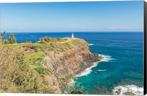 Framed Kilauea Lighthouse, Kauai, Hawaii Print