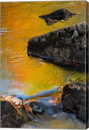 Framed Abstract River, Acadia National Park, Maine Print