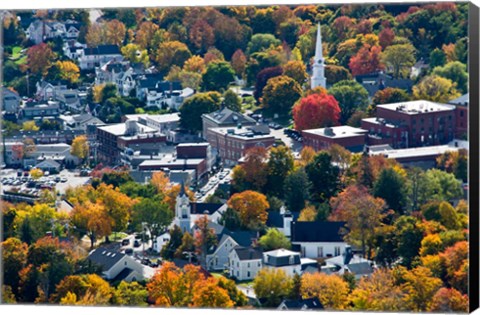 Framed Autumn In Camden Harbor, Maine Print