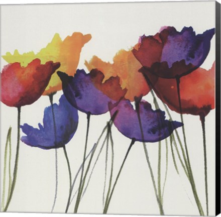 Framed Watercolor Garden 4 Print