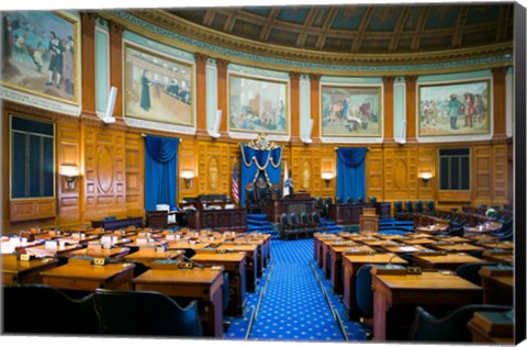 Framed Massachusetts State House, Boston Print