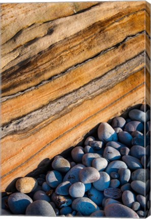 Framed Rocky Lake Superior Shoreline, Michigan Print