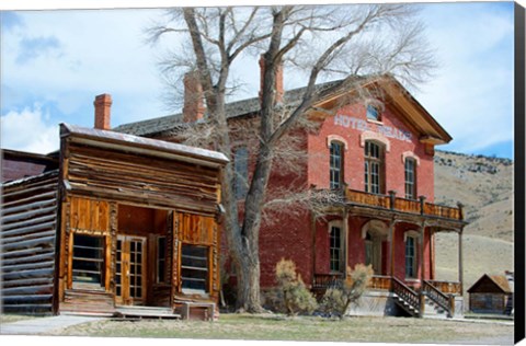 Framed 1862 Gold Rush Town In Bannack, Montana Print