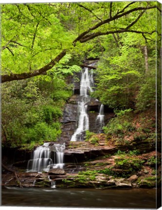 Framed Tom Branch Falls, North Carolina Print