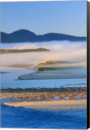 Framed Fog Over Netarts Bay, Oregon Print
