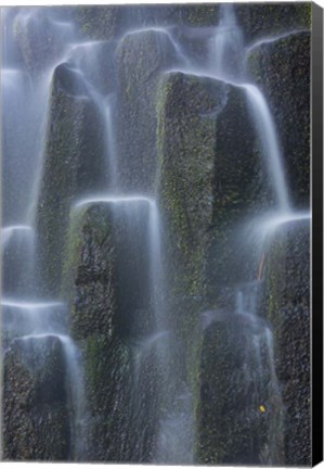 Framed Uwaterfalls Over Basalt Columns, Oregon Print