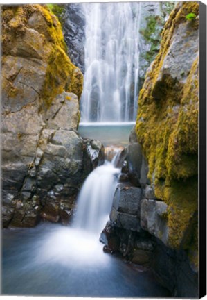 Framed Susan Creek Falls, Umpqua National Forest, Oregon Print