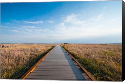 Framed Walkway Going Through The Badlands National Park, South Dakota Print