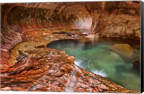 Framed Subway, Zion National Park, Utah Print