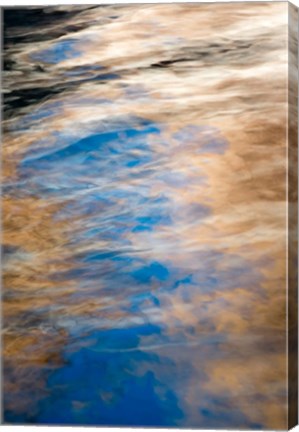 Framed Abstract Design Canyon Walls And Sky Reflections, Utah Print