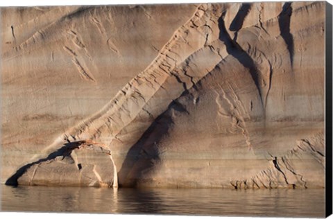 Framed Sandstone Canyon Wall Detail, Utah Print